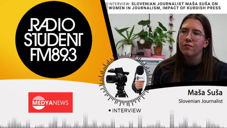 Slovenian journalist Maša Suša on women in journalism, impact of Kurdish press