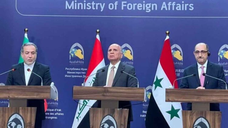 Foreign ministers of Syria, Iraq, and Iran reaffirm support for Syrian stability
