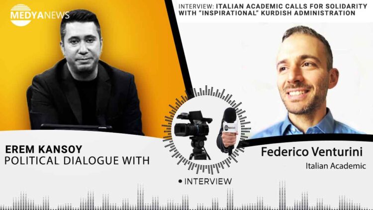 Italian academic calls for solidarity with “inspirational” Kurdish administration