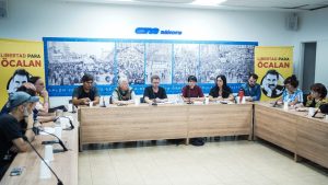 The launching conference of the continent-wide signature campaign in South America.