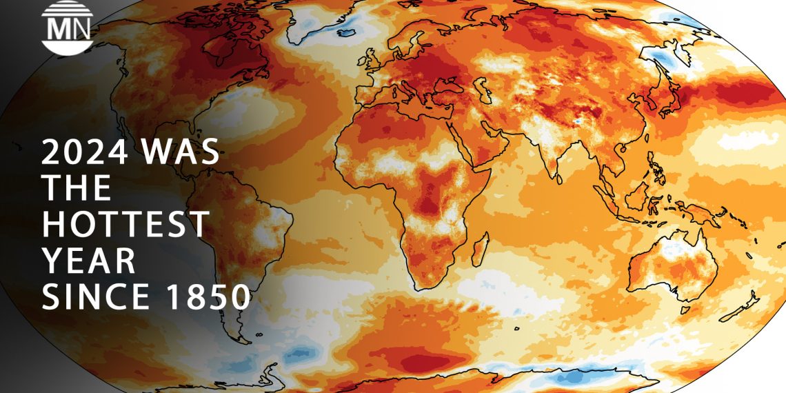 2024 was the hottest year since 1850