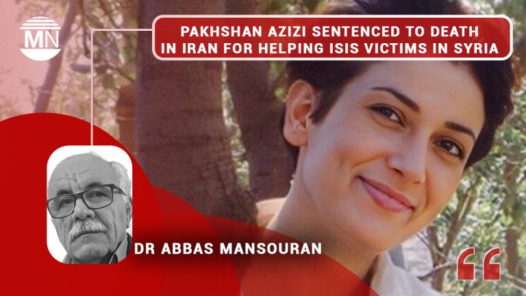 Pakhshan Azizi sentenced to death in Iran for helping ISIS victims in Syria