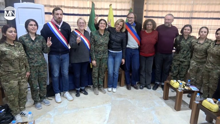 French delegation visits northeast Syria amid Turkish aggression, AANES calls for global support