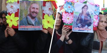 Journalists Nazim Daştan and Cîhan Bîlgîn mourned in northern Syria