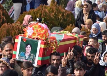 Grief and resolve as northern Syria’s Kobani honours five Kurdish fighters