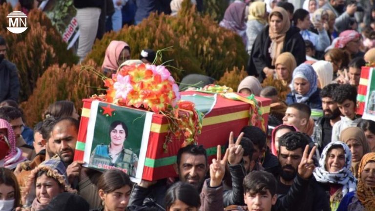 Grief and resolve as northern Syria’s Kobani honours five Kurdish fighters