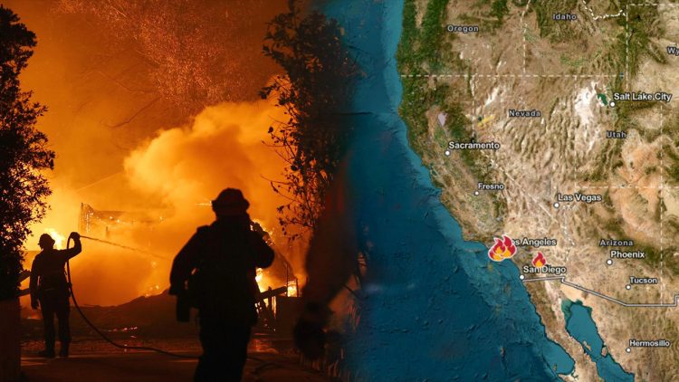 Wind-driven wildfires force mass evacuations in Los Angeles