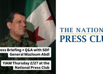 SDF Commander Mazloum Abdi to address key security concerns at Washington press briefing
