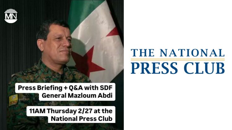 SDF Commander Mazloum Abdi to address key security concerns at Washington press briefing