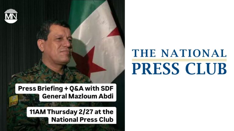 SDF Commander Mazloum Abdi to address key security concerns at Washington press briefing