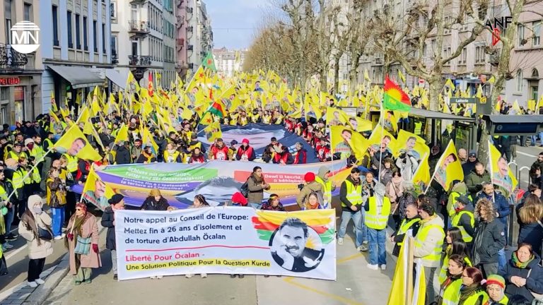 Strasbourg demonstration highlights growing hope for Öcalan’s freedom