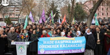 Kurdish politicians condemn Turkey’s trustee system in mass protest in Ankara