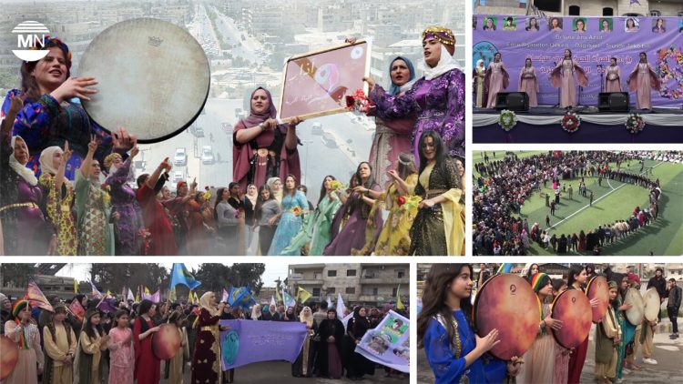 Displaced women in northeastern Syria prepare to mark International Women’s Day
