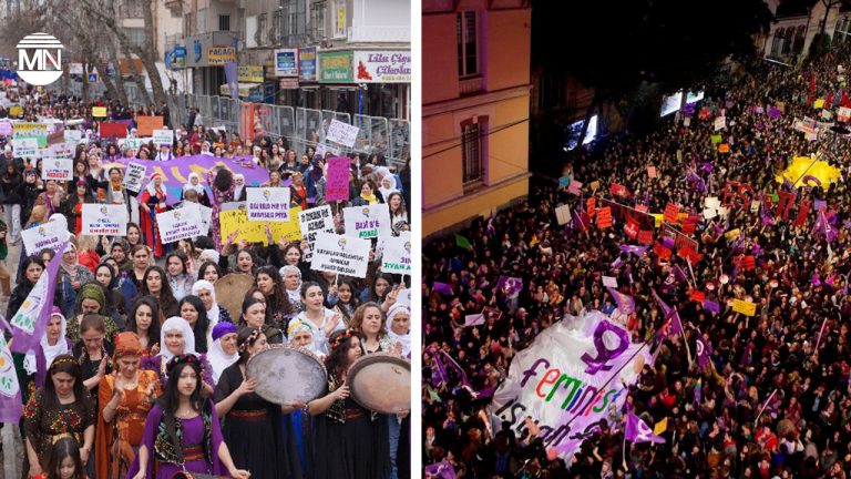 ‘Jin, Jiyan, Azadi’ protests spread across Turkey on 8 March as women defy repression