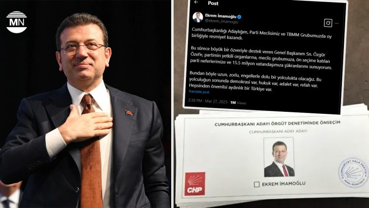 Turkey’s main opposition’s president candidate İmamoğlu: ‘A long, challenging journey towards justice and prosperity’