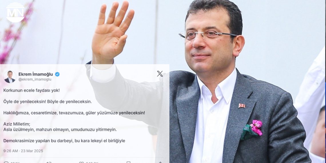 Imprisoned Mayor of Istanbul releases message on social media