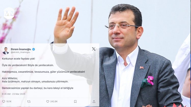 Imprisoned Mayor of Istanbul releases message on social media