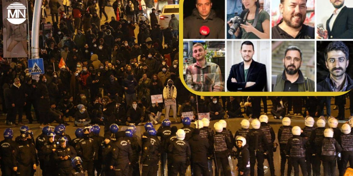 Seven journalists jailed in Istanbul for covering protests