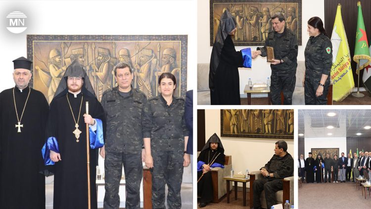 SDF’s Mazloum Abdi meets delegation from Armenian Orthodox Archdiocese to discuss coexistence, stability