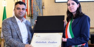 Bologna honours Abdullah Öcalan with symbolic citizenship gesture