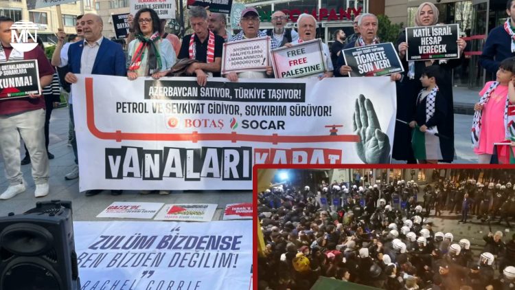 Turkish government accused of hypocrisy over Israel trade as police block Gaza protest in İstanbul