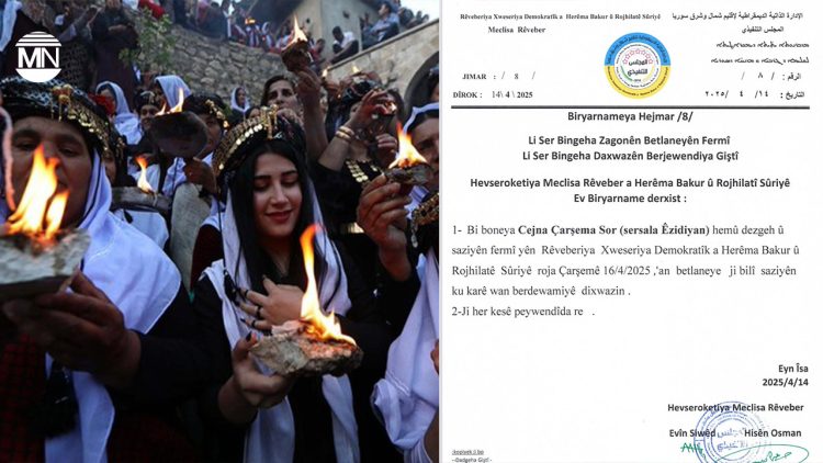 Çarşema Sor declared holiday in NE Syria amid genocide fears