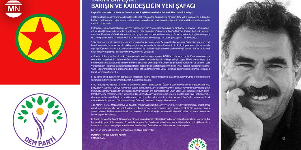 Pro-Kurdish DEM Party hails PKK Congress as historic threshold, calls for political responsibility