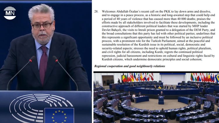 European Parliament adopts critical resolution on Turkey, highlighting Öcalan’s peace call, political prisoner rulings