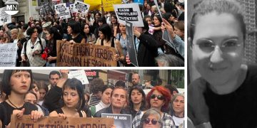 Women march in İstanbul after Bahar Aksu’s femicide