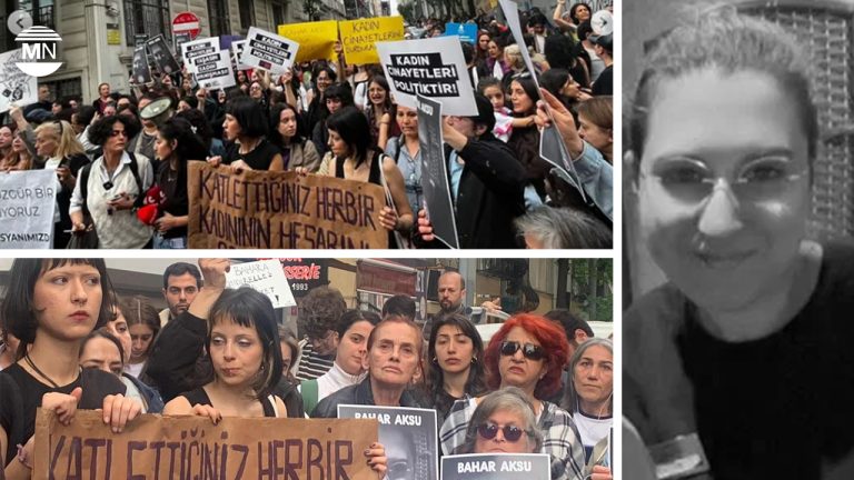 Women march in İstanbul after Bahar Aksu’s femicide