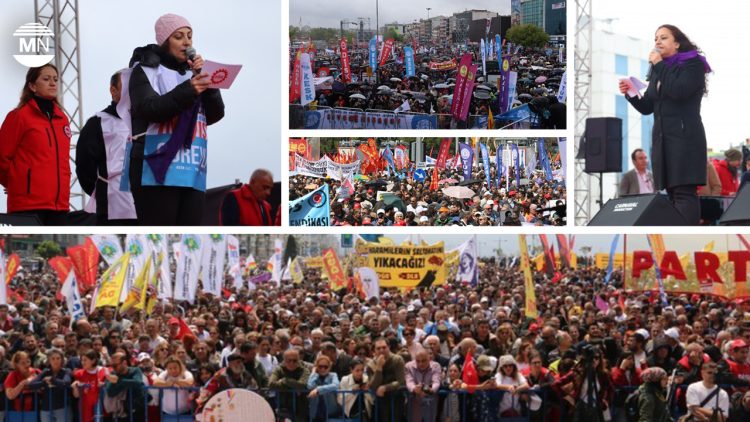 Thousands gather in İstanbul to mark May Day with calls for workers’ rights, democracy