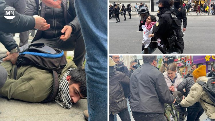 Police detain hundreds during banned May Day march to İstanbul’s Taksim Square