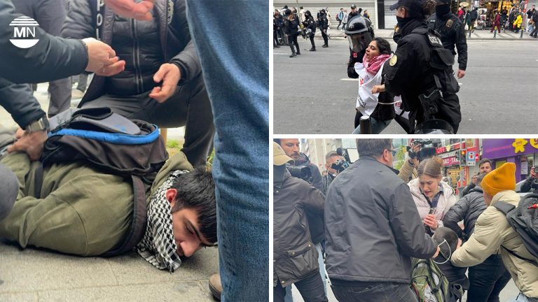 Police detain hundreds during banned May Day march to İstanbul’s Taksim Square