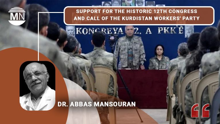 Support for the historic 12th Congress and call of the Kurdistan Workers’ Party