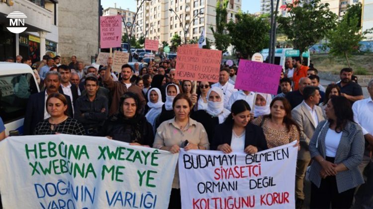 Protesters rally against deforestation in Şırnak’s Gabar and Cudi regions