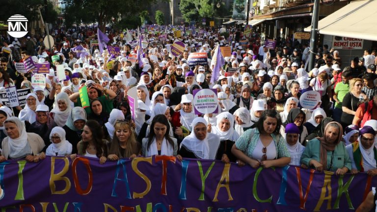 Kurdish women march in Turkey’s Diyarbakır demanding inclusive peace, democratic reform