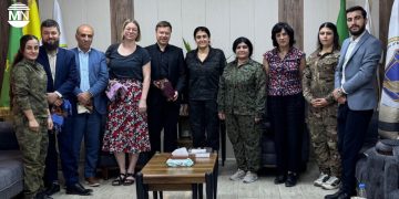 European delegation meets military, local leaders in North and East Syria