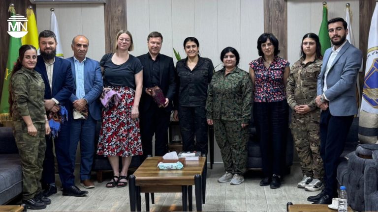 European delegation meets military, local leaders in North and East Syria