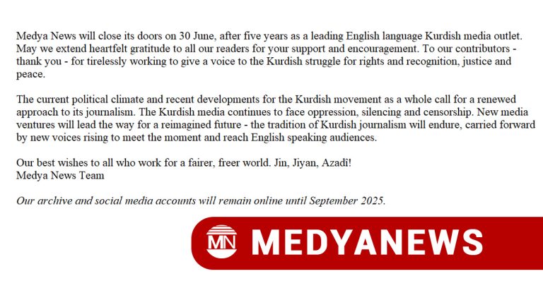 ANNOUNCEMENT: Medya News closes amid shifting political landscape, makes way for reimagined Kurdish media