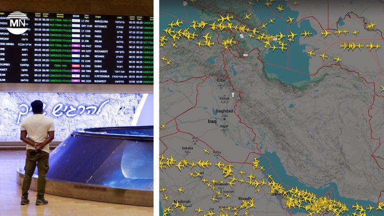 Airlines reroute and suspend flights after Israeli strikes prompt Middle East airspace closures