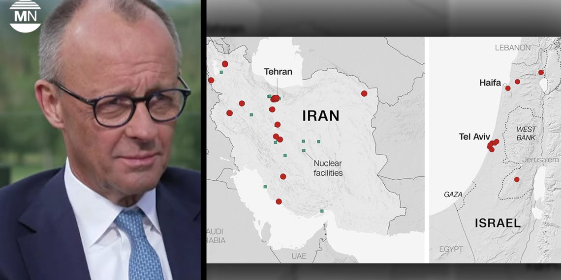 Germany’s Merz: Iran regime must end, Israel acts for West